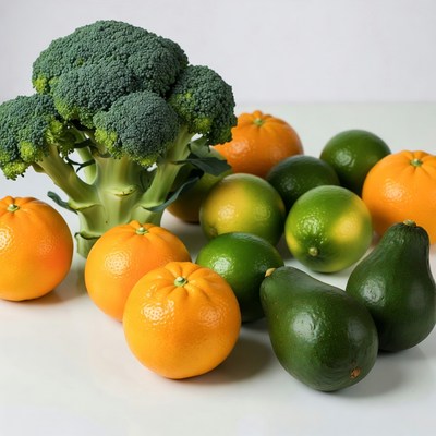 Broccoli, Oranges, Limes, Avocados