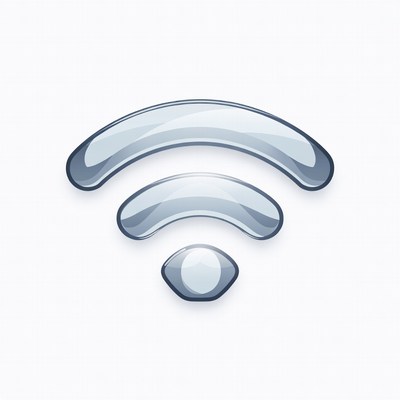 Shiny WiFi Symbol Icon