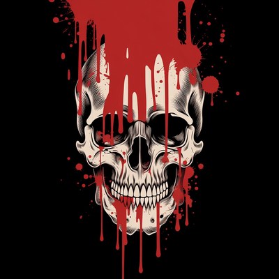 Skull Dripping Blood