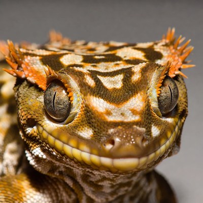Close-up of crested gecko