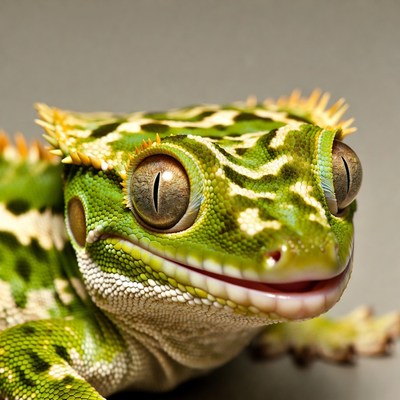 Close-up of crested gecko