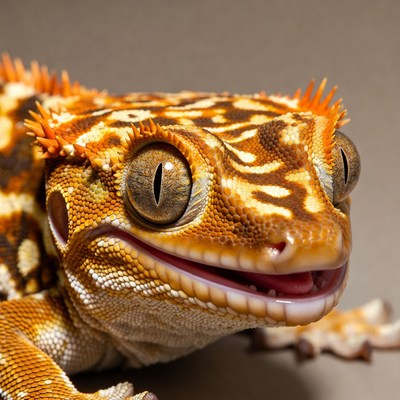 Crested Gecko with Spiky Crest