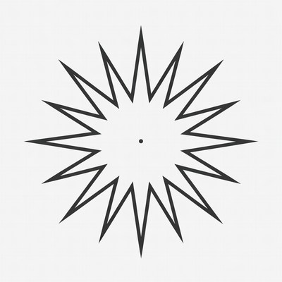 Black Spiky Star Icon