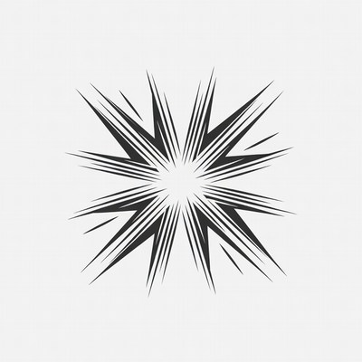 Black Starburst Illustration