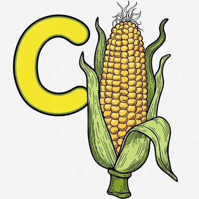 Yellow C with Corn Cob