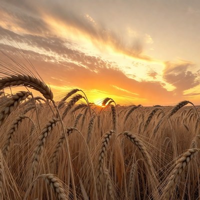 Wheat Field at Sunset