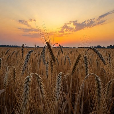 Wheat Field at Sunset