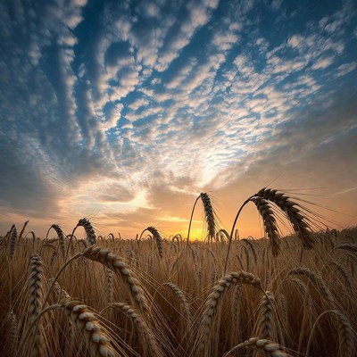 Wheat Field at Sunset