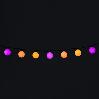 Purple and Orange Fairy Lights String