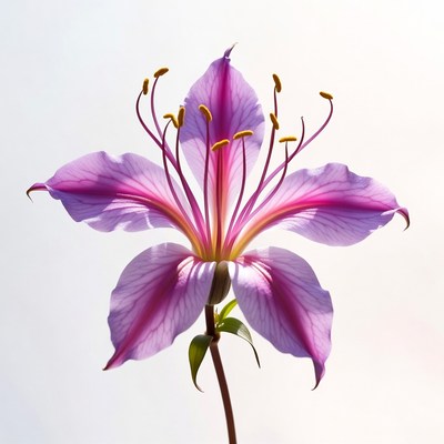 Purple Spider Lily Flower