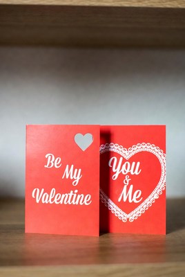 Be My Valentine Cards on Wood