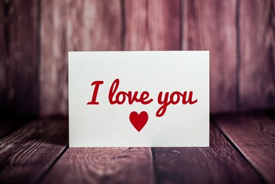 I Love You Card with Heart