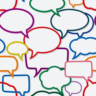 Colorful Speech Bubbles Seamless Pattern