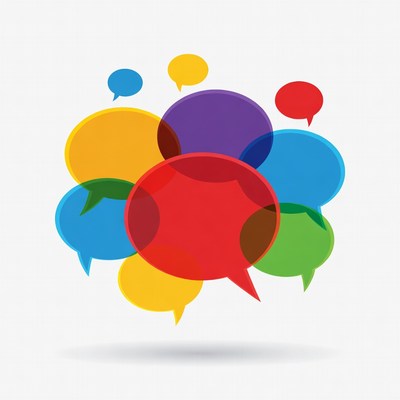 Colorful Speech Bubbles Cluster