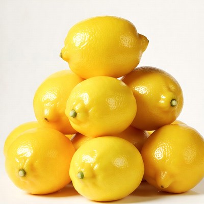 Stack of Fresh Yellow Lemons