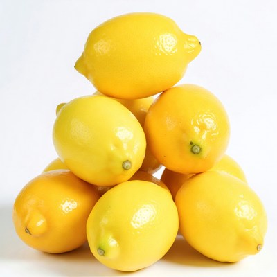 Stack of Fresh Yellow Lemons