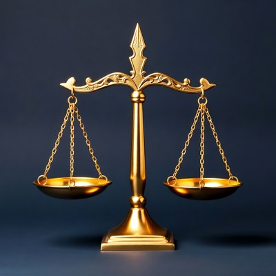 Golden Scales of Justice