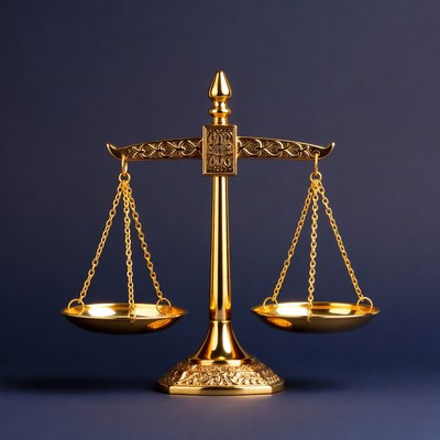 Golden Scales of Justice