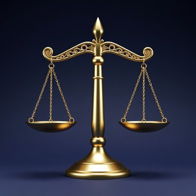 Golden Scales of Justice