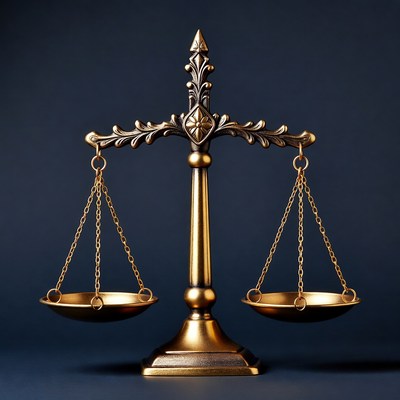 Golden Scales of Justice