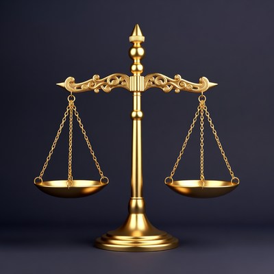 Golden Scales of Justice