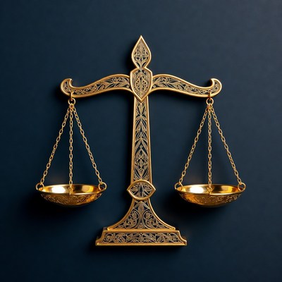 Golden Scales of Justice