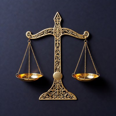 Golden Scales of Justice