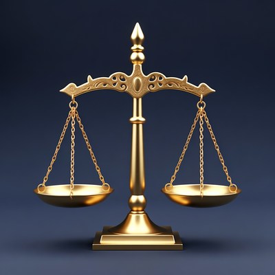 Golden Scales of Justice