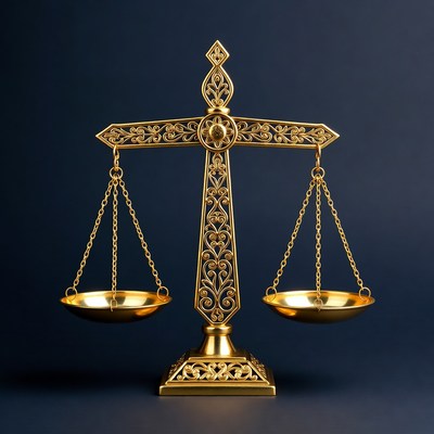 Golden Scales of Justice