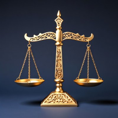 Golden Scales of Justice