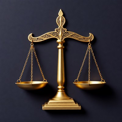 Golden Scales of Justice
