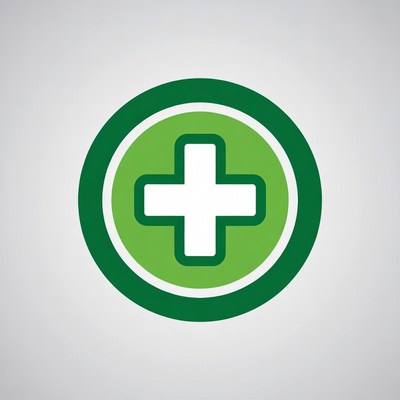Green Circle Medical Cross Icon