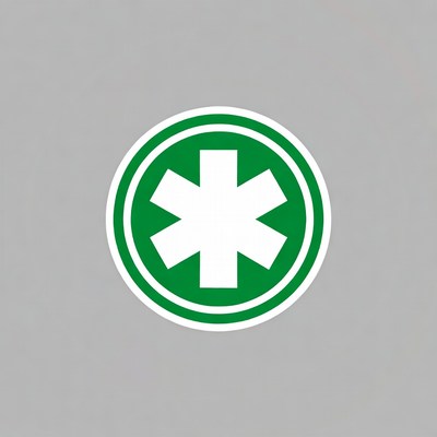 Green Star of Life Symbol