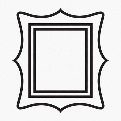 Ornate Empty Picture Frame