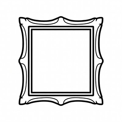 Ornate Empty Picture Frame