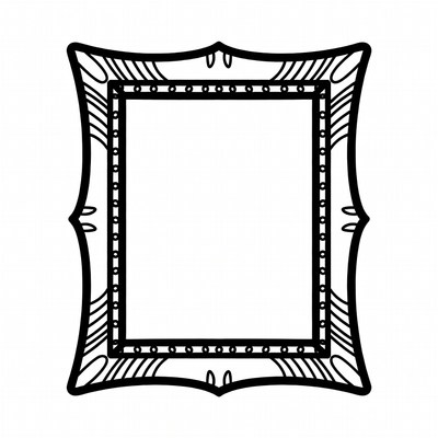 Ornate Black Frame Border