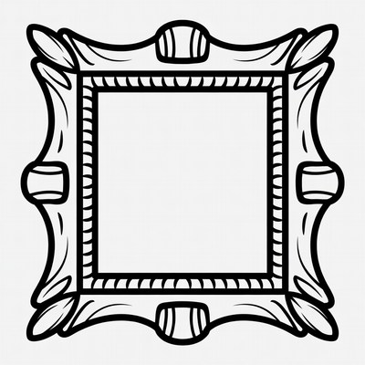 Ornate Empty Picture Frame