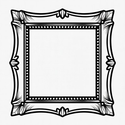Ornate Black Picture Frame