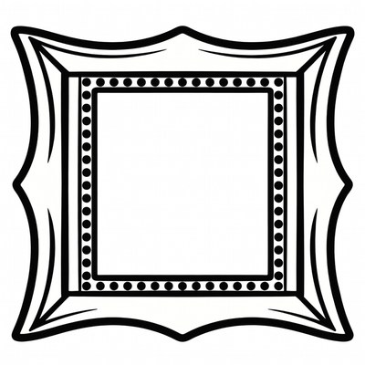 Ornate Empty Picture Frame