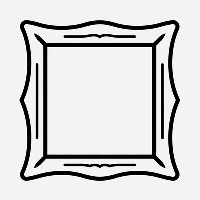 Ornate Empty Picture Frame