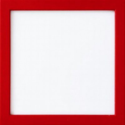 Red Framed Blank White Picture Frame
