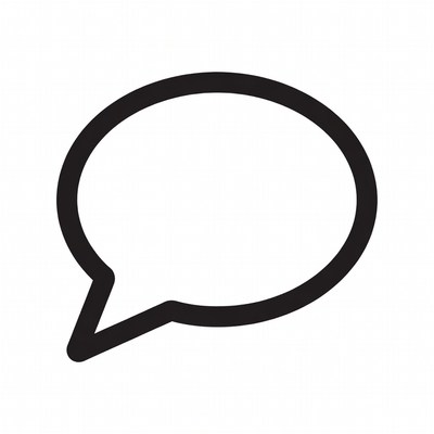 Empty Speech Bubble Icon