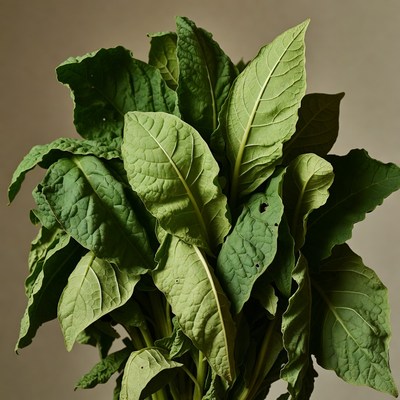 Fresh Tobacco Leaves Bunch