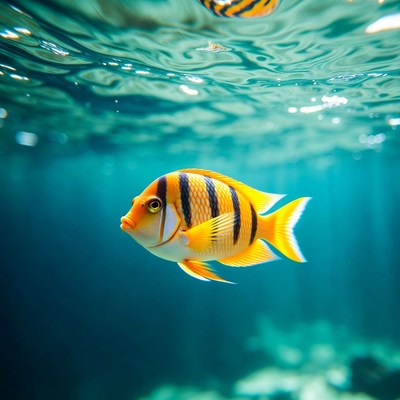 Clownfish Swimming Underwater