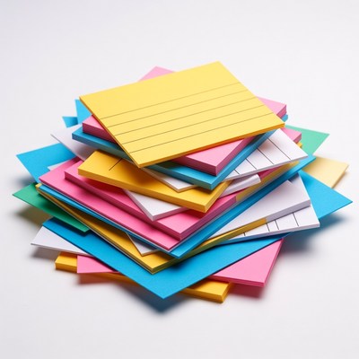 Colorful Stack of Sticky Notes
