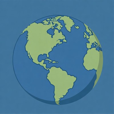 Earth Globe Illustration