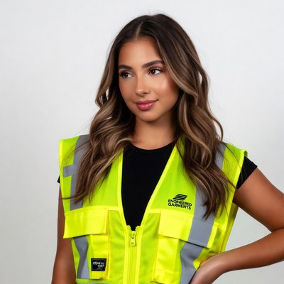 Woman wearing yellow safety vest