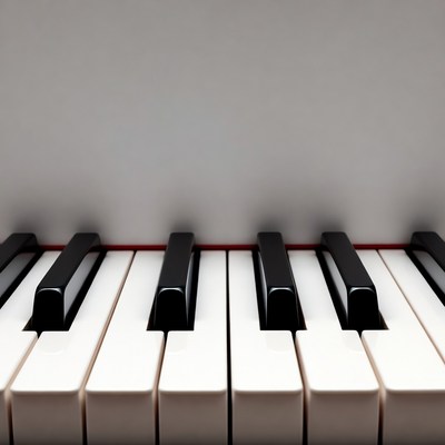 Piano Keyboard Close-Up