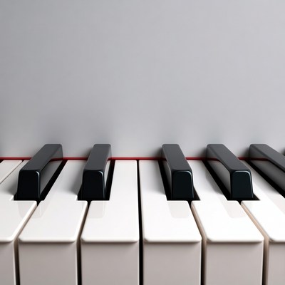 Piano Keys Close-Up