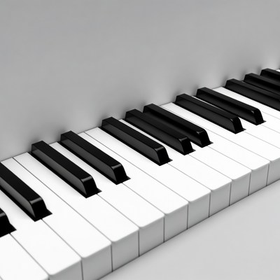 Piano Keyboard Keys Closeup